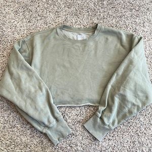 Aritzia TNA cropped sweatshirt, olive color, size 2